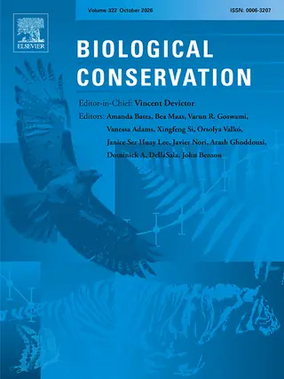 Capa da revista Biological Conservation