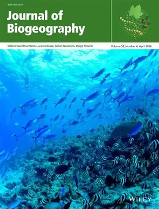 Capa da revista Journal of Biogeography